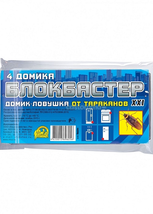 Блокбастер XXI лак, гель, ловушка от тараканов